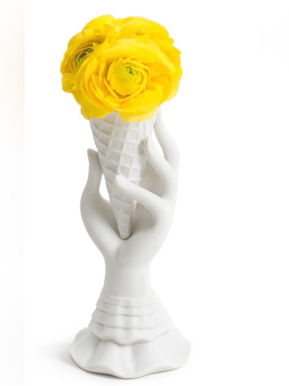 Jonathan Adler Hand Vase Holding Cone